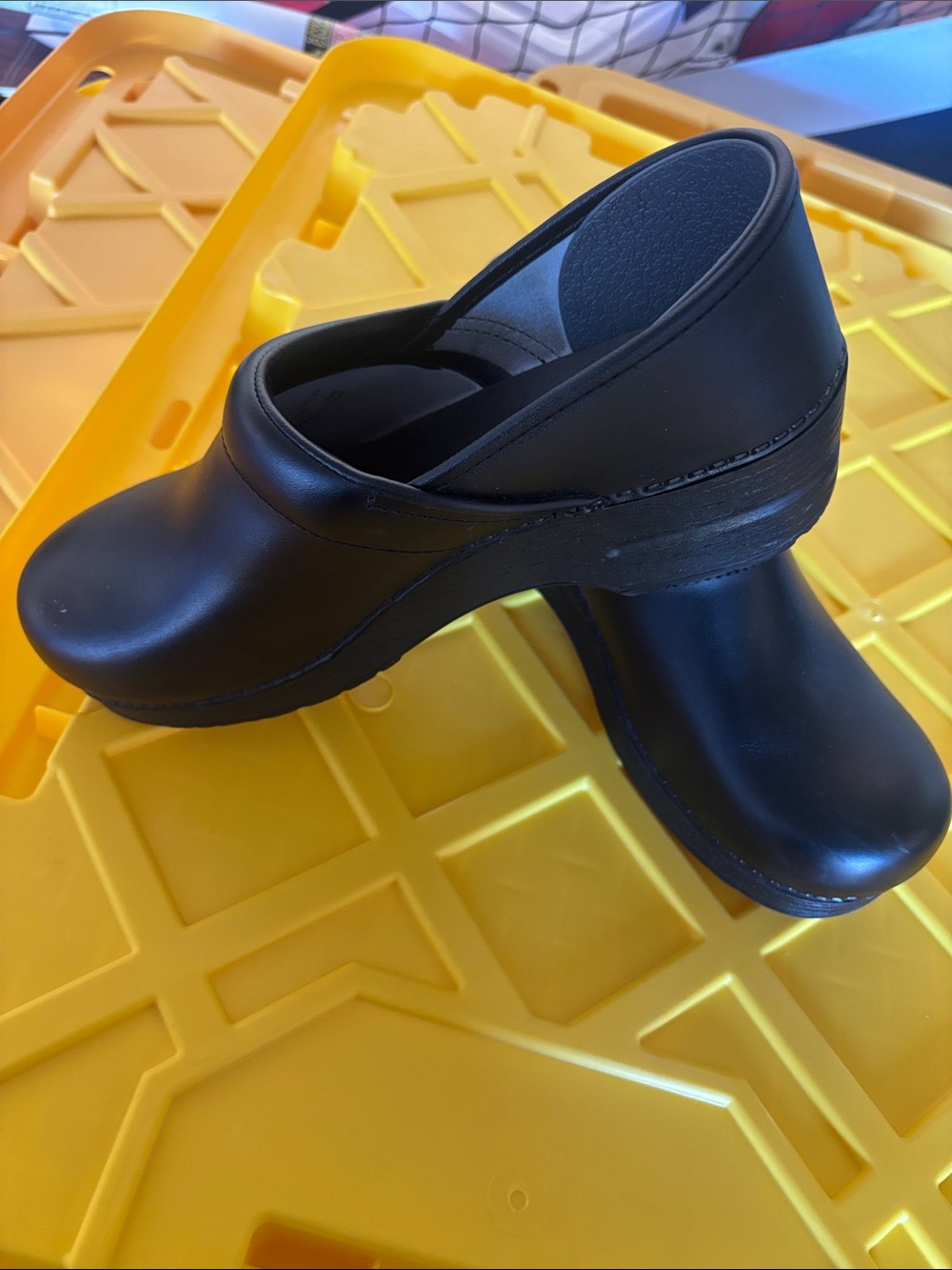 Dansko  Black Slip-On Clogs with Supportive Footbed - Picture 6 of 11